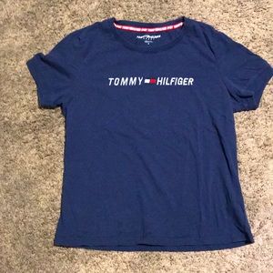 Tommy Hilfiger sport (Sz.medium youth) blue & white like new shirt.